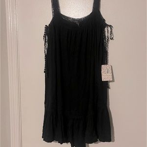 Free People flowy black dress